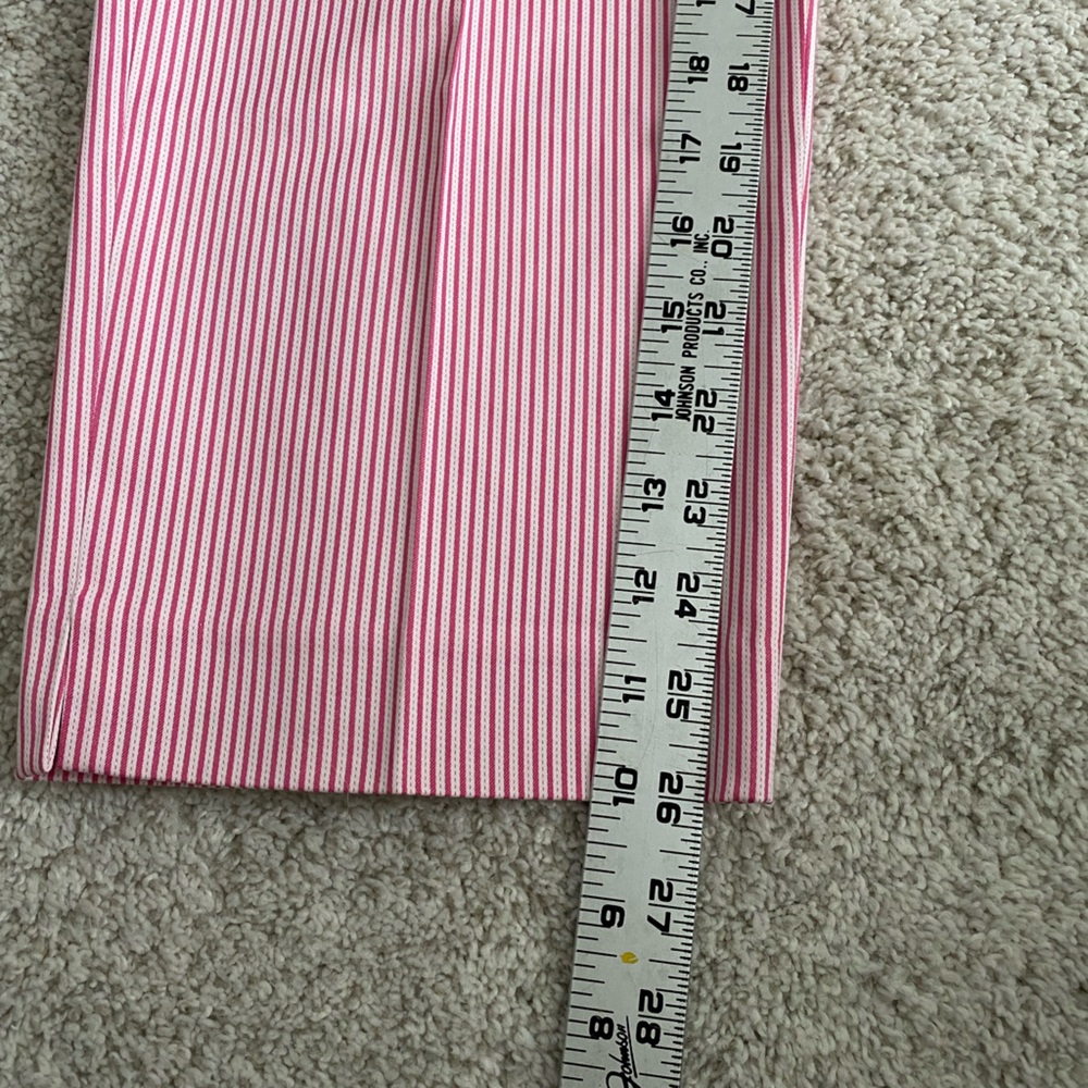 Talbots Signature Pink Striped Ankle Pants Size 4 - Picture 7 of 7